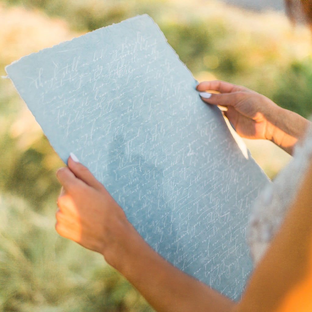 Large Love Letter/Proposal/Vow for framing